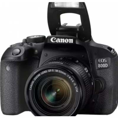 EOS 800D Digital SLR Camera with 18-55mm IS STM (16 GB SD Card )- Black
